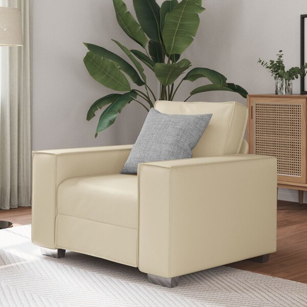 Fotel Krém 100 cm Műbőr