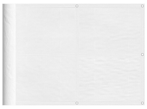Fehér 100% oxford poliészter erkélyparaván 75 x 800 cm