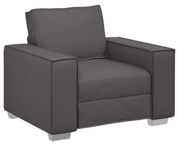 Fotel Szürke 100 cm Műbőr
