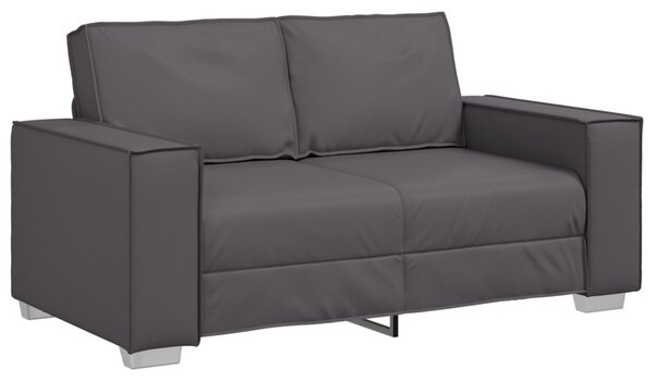 Kétszemélyes kanapé Szürke 160 cm Műbőr