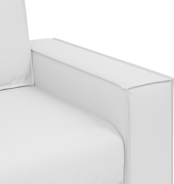 VidaXL Fotel Fehér 100 cm Műbőr