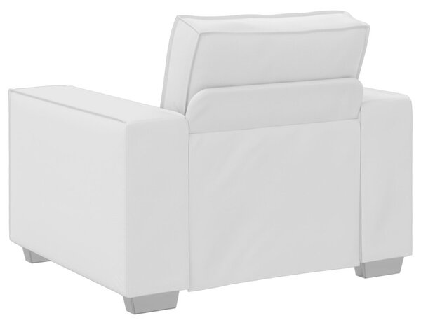 VidaXL Fotel Fehér 100 cm Műbőr