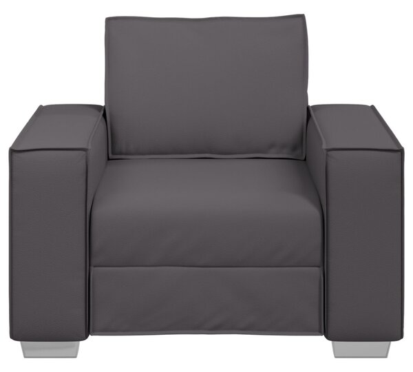 Fotel Szürke 100 cm Műbőr