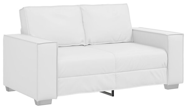 Kétszemélyes kanapé Fehér 160 cm Műbőr