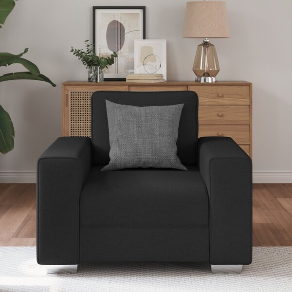 VidaXL Kanapé Fekete 100 x 80 x 82 cm szövet