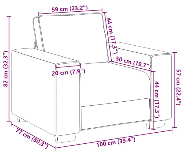 Fotel Sötétzöld 59 cm Textil