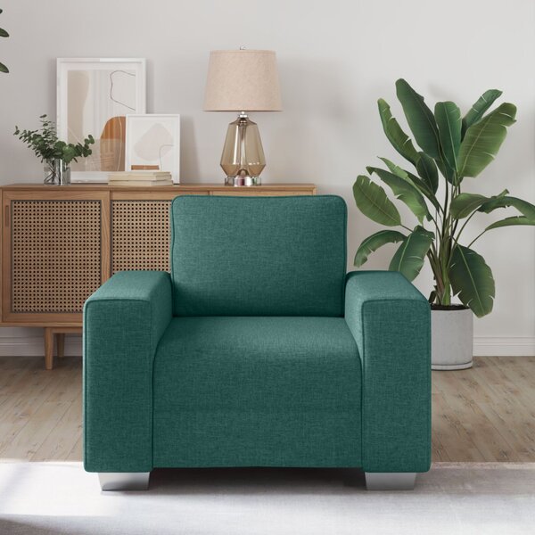 Fotel Sötétzöld 59 cm Textil