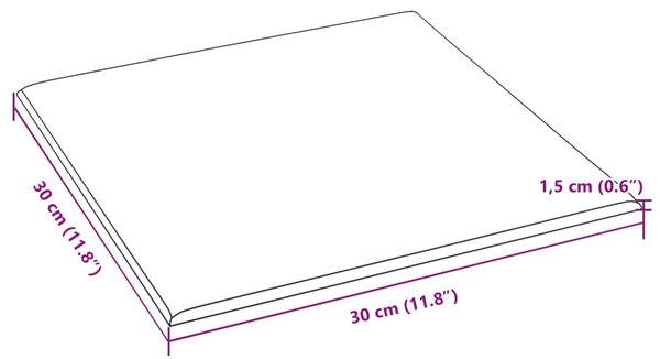 VidaXL Fali Fejtámla 12 pcs Sötétzöld Bársony