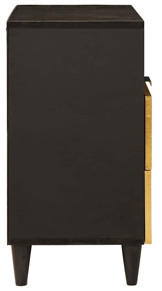 Éjjeli asztal Fekete és Arany 50 x 33 x 62 cm Szerelt Fa