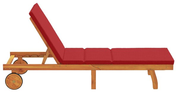 Napozó Barna 199 x 63 x 85 cm Tömör Akácfa