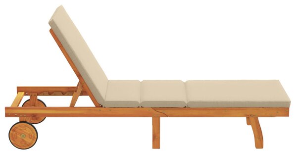 Napozó Barna 199 x 63 x 85 cm Tömör Akácfa