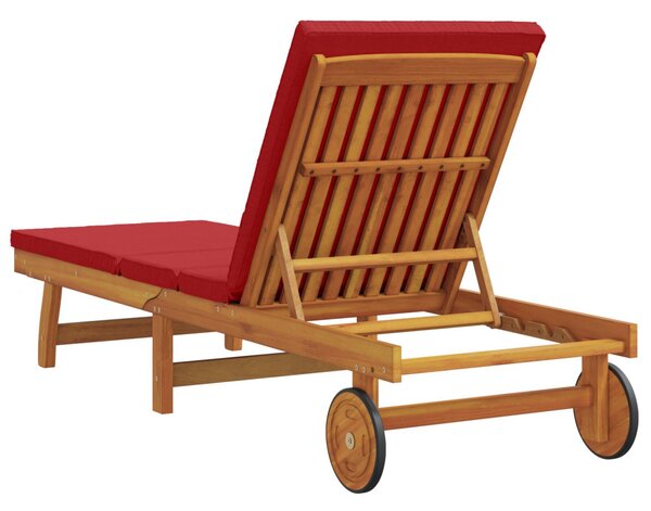 Napozó Barna 199 x 63 x 85 cm Tömör Akácfa