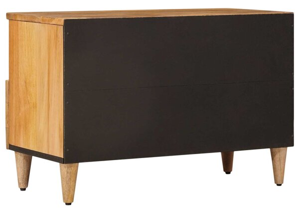TV szekrény fiókkal Természetes 70 x 33 x 46 cm Tömör Mangófát