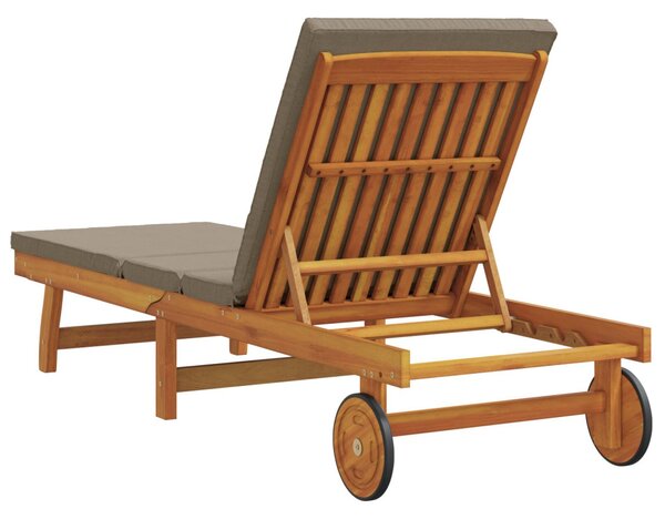 Napozó Barna 199 x 63 x 85 cm Tömör Akácfa