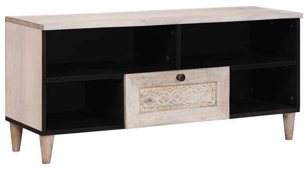 TV egységek fiókkal polcokkal Fehér 105 x 33 x 46 cm Faanyag