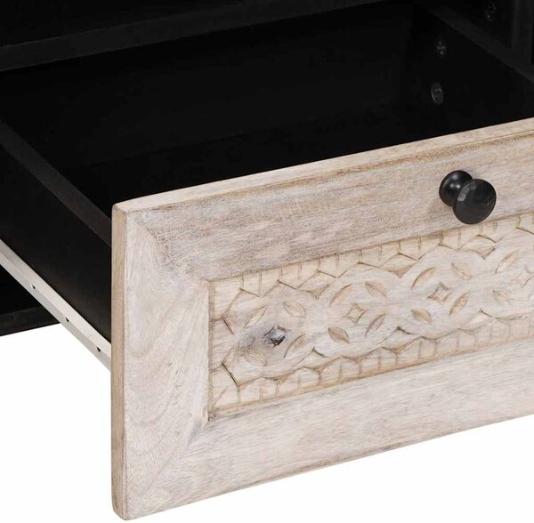 TV egységek fiókkal polcokkal Fehér 105 x 33 x 46 cm Faanyag