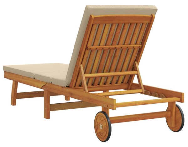 Napozó Barna 199 x 63 x 85 cm Tömör Akácfa