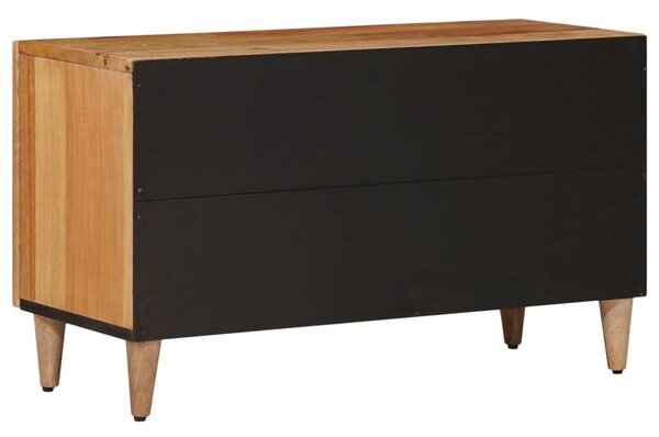 TV szekrény ajtóval Természetes 80 x 33 x 46 cm Tömör Mangófát