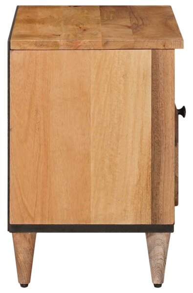 TV szekrény fiókkal Természetes 80 x 33 x 46 cm Tömör Mangófát