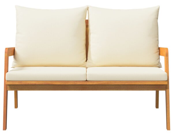 Kerti Pad párnákkal 115x65x71 cm Tömör Akácfa