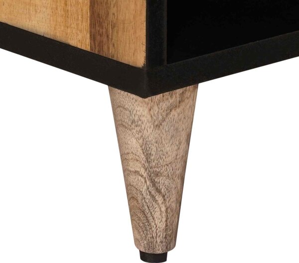 TV szekrény fiókkal Természetes 80 x 33 x 46 cm Tömör Mangófát