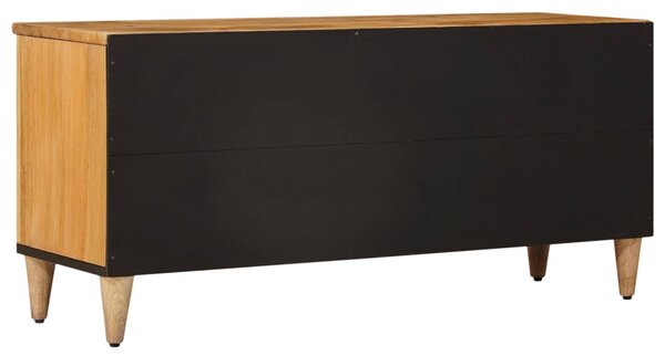 TV szekrény fiókkal Természetes 100 x 33 x 46 cm Tömör Mangófát