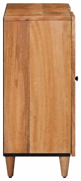 Széf polcokkal Természetes 90 x 33 x 75 cm Tömör Mangófát