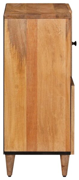 Széf tárolóval Természetes 80 x 33 x 75 cm Tömör Mangófát