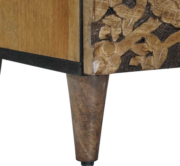 TV szekrény tárolóval Barna 70 x 33,5 x 46 cm Tömör Mangófát