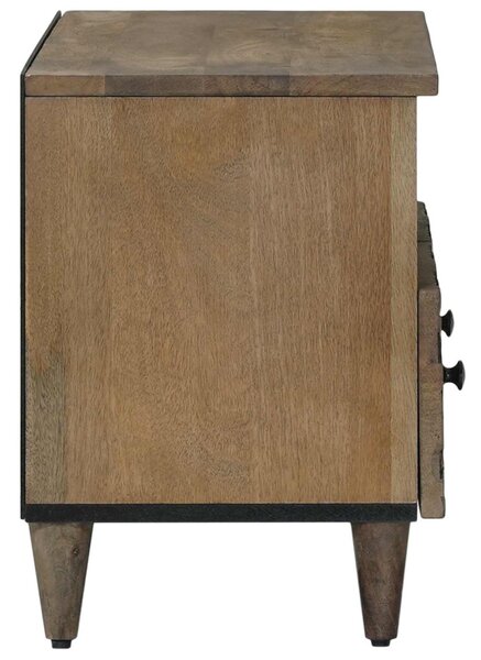 TV szekrény tárolóval Barna 70 x 33,5 x 46 cm Tömör Mangófát