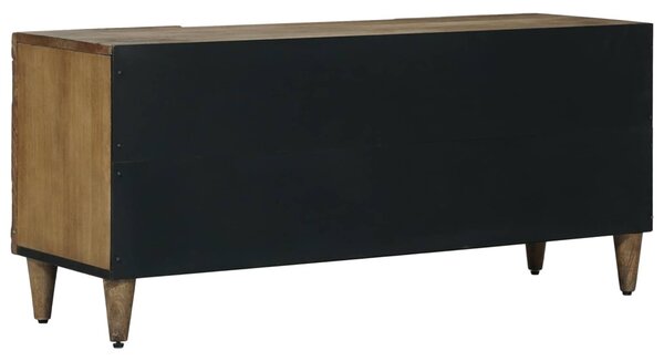 TV szekrény tárolóval Barna 105 x 33,5 x 46 cm Tömör Mangófát