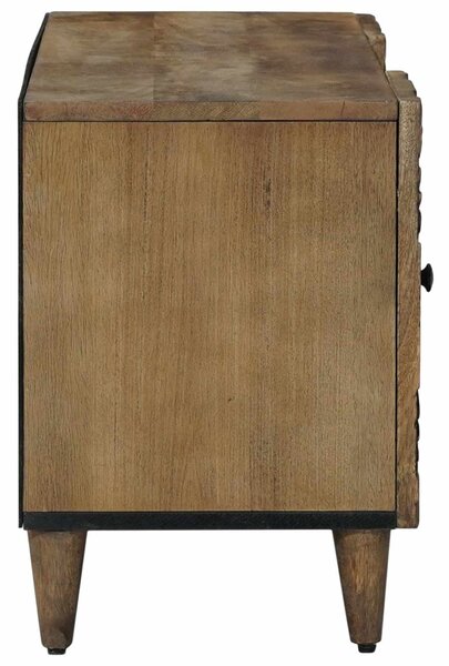 TV szekrény tárolóval Barna 105 x 33,5 x 46 cm Tömör Mangófát