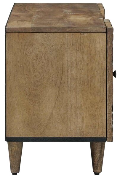 TV szekrény fiókkal Barna 105 x 33,5 x 46 cm Tömör Mangófát
