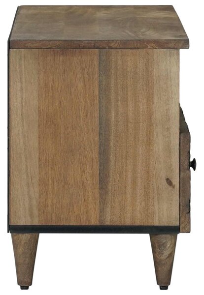 TV szekrény fiókkal Barna 80 x 33,5 x 46 cm Tömör Mangófát