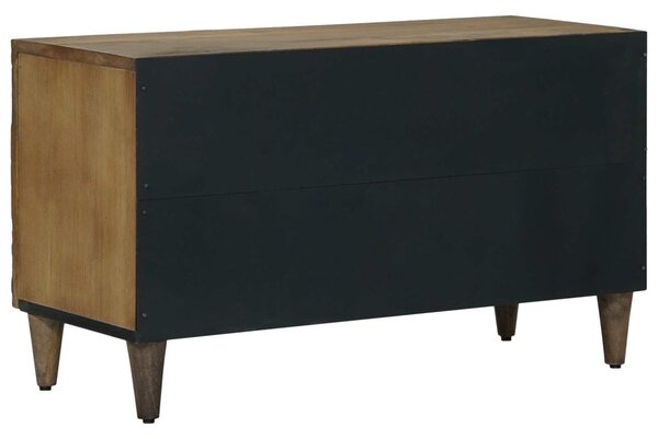 TV szekrény polcokkal Barna 80 x 31,5 x 46 cm Tömör Mangófát