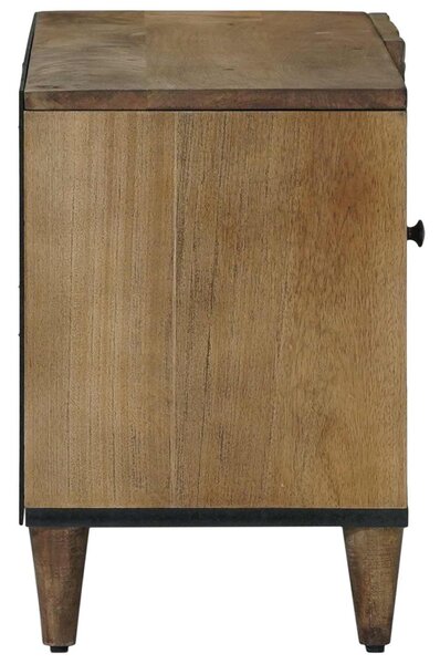 TV szekrény polcokkal Barna 80 x 31,5 x 46 cm Tömör Mangófát
