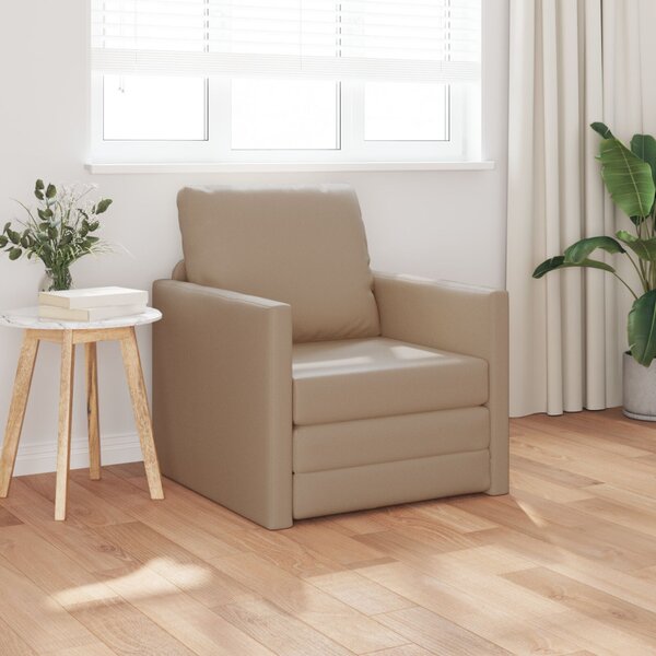 VidaXL Kanapéágy 60cm Cappuccino Mübőr