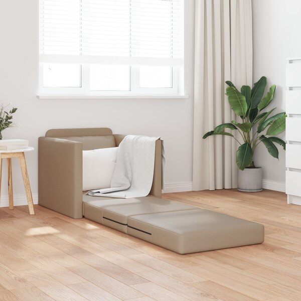 VidaXL Kanapéágy 60cm Cappuccino Mübőr