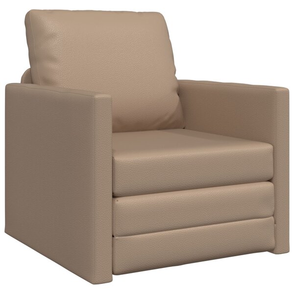 VidaXL Kanapéágy 60cm Cappuccino Mübőr