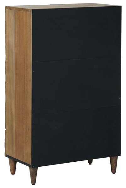 Magas Tálca fiókkal Barna 60 x 33,5 x 100 cm Tömör Mangófát