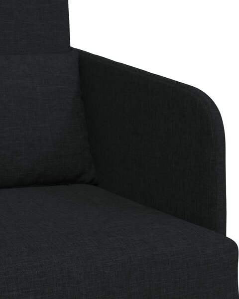VidaXL Kanapéágy Fekete 65 x 80 x 83 cm szövet