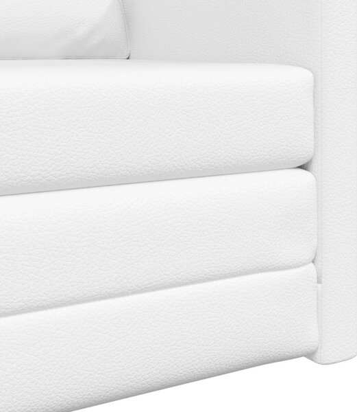 VidaXL Kanapéágy 60cm Fehér Mübőr