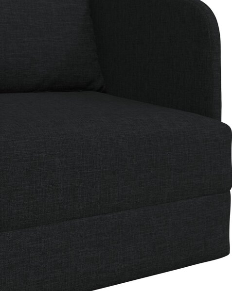 VidaXL Kanapéágy Fekete 65 x 80 x 83 cm szövet