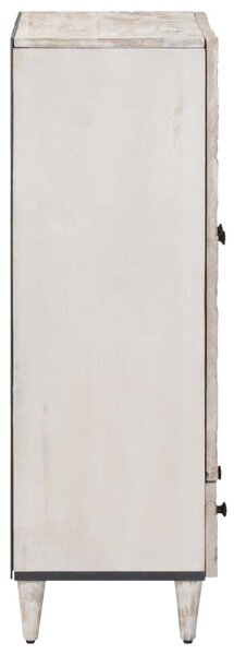 Magas Tálca fiókkal Fehér 60 x 33,5 x 100 cm Tömör Mangófát