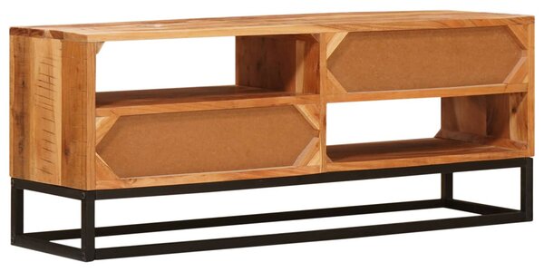 TV szekrény fiókkal Természetes 110 x 30 x 44 cm Tömör Akácfa