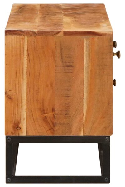 TV szekrény fiókkal Természetes 110 x 30 x 44 cm Tömör Akácfa
