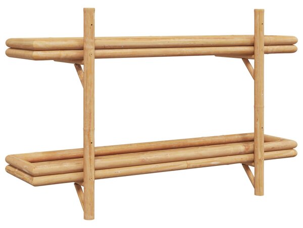 Falifiók polcokkal tárolóval Barna 100 x 26 x 60 cm bambusz