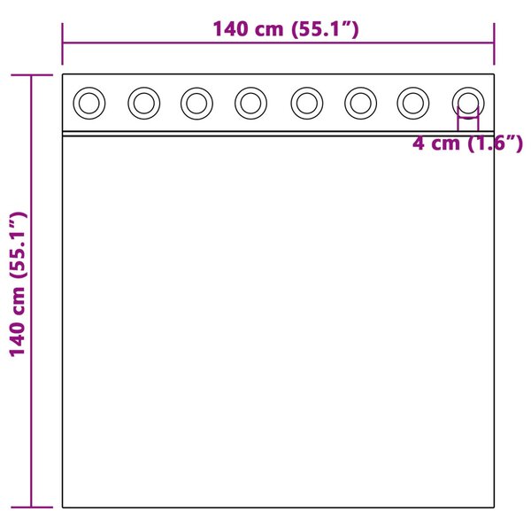 Sötétítő Függöny 2 db Személyes Vörös Velúr