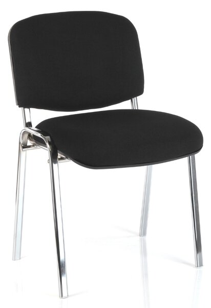 Viva N konferencia szék, króm lábak, fekete