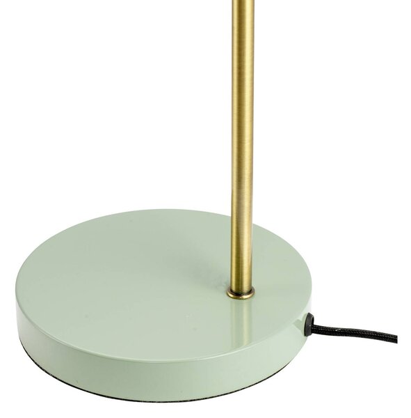 Dyberg Larsen Ocean asztali lámpa, olíva/sárgaréz, magasság 43 cm, Zöld, Nappali / Étkező, fém, Dizájn
